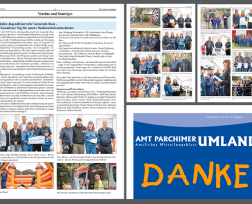Unser Jubiläum im Amtsblatt!