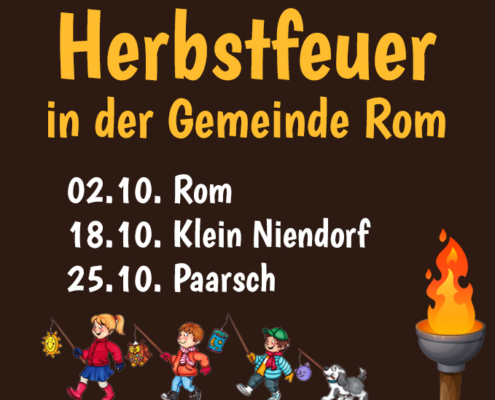 Herbstfeuer 2025 in der Gemeinde Rom