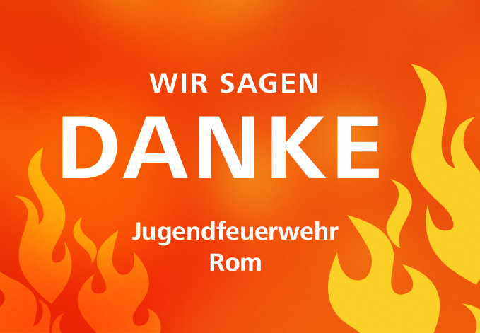 Danke von der Jugendfeuerwehr Rom